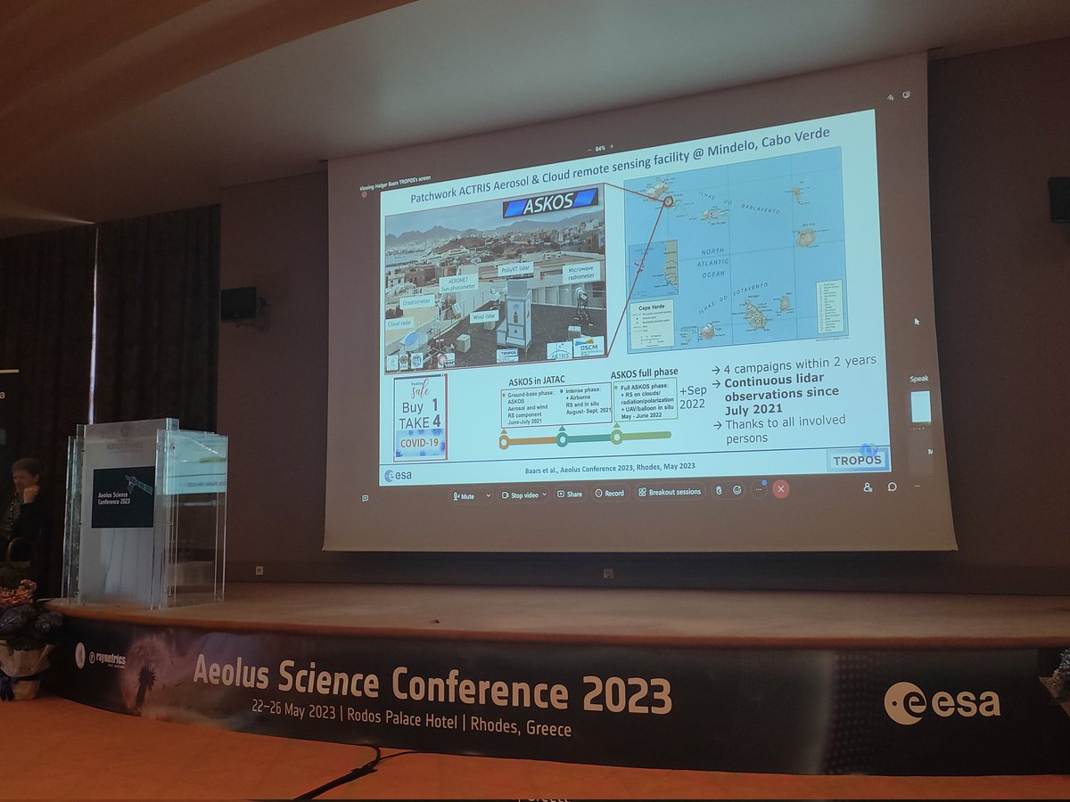 esa_aeolus's tweet photo. Holger Baars now of @TROPOS_de joins remotely to fill us in on four campaigns of tropical experiments with the Polly XT lidar π€π‘ https://t.co/89zBW4D6y3