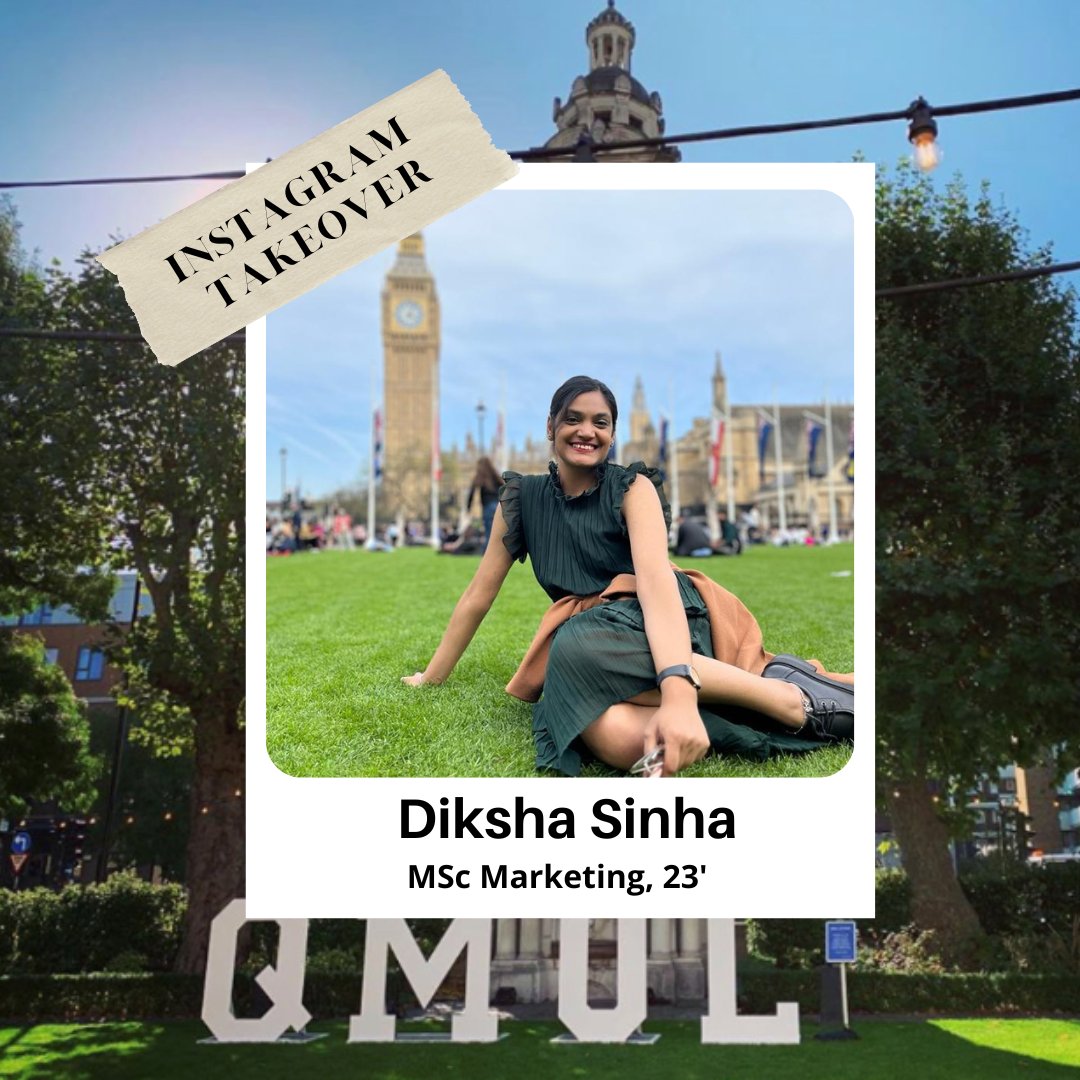 Hi Future QMs 👋

Follow Diksha, a current MSc Marketing student, through her day as she takes over our Instagram Story tomorrow! Get a glimpse into her life and ask her some questions about being a QMUL!

Instagram Handel: @qmulIndia