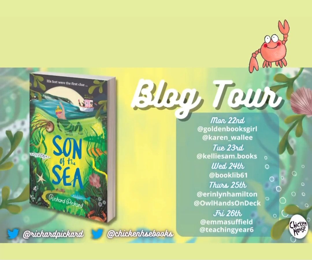 erinlynhamilton's tweet photo. It’s my turn on the blog tour for Son of the Sea by @richardpickard @chickenhsebooks 
What a superb story of Caspar and his dream to swim the channel! 
https://t.co/r2aXcYN8n7 https://t.co/R4STS65JNp
