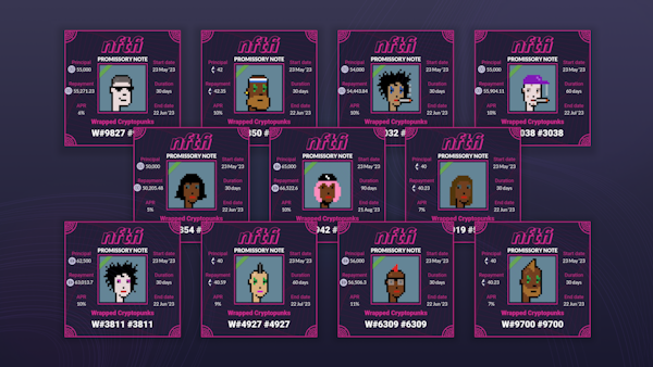 NFTfi's tweet photo. 11 @cryptopunks for $700k in loans π #NFTfiSummer
These APRs earn max Earn Points for the NFTfi Leaderboard and towards Earn Points multipliers.
Learn more about our new rewards program at https://t.co/jFQ7k6JHd1. https://t.co/cljT80OWzE