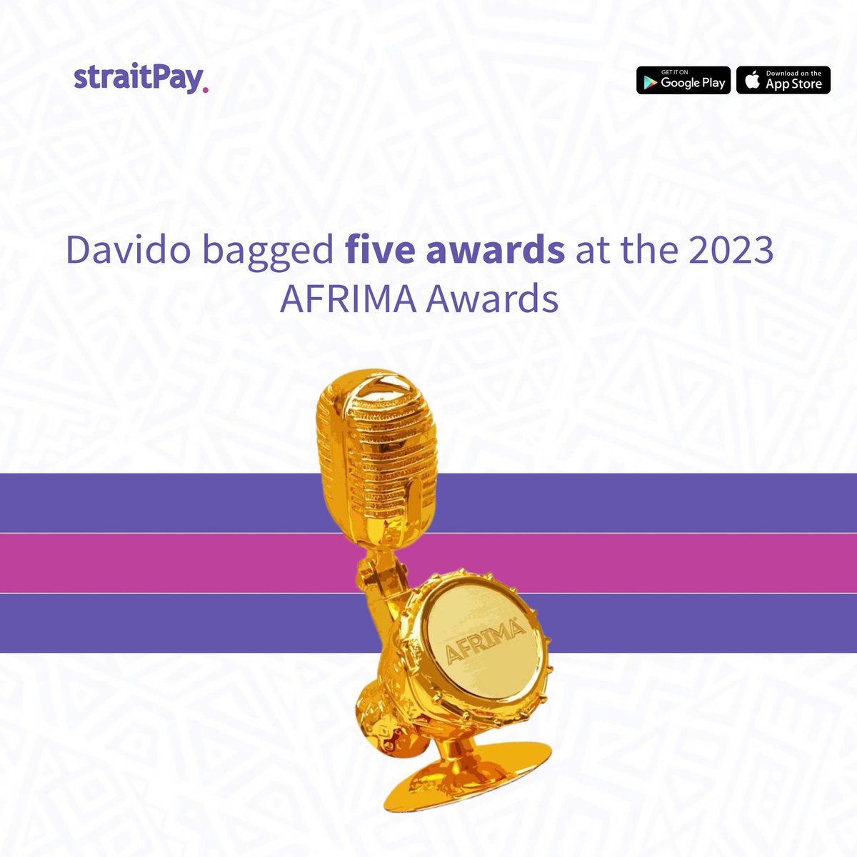 straitpay's tweet photo. The straitStar for the week is @davido. Here are 5 Facts about the electrifying artist.
#straitpay #africa #davido #timeless #music https://t.co/NQhAeKez9T