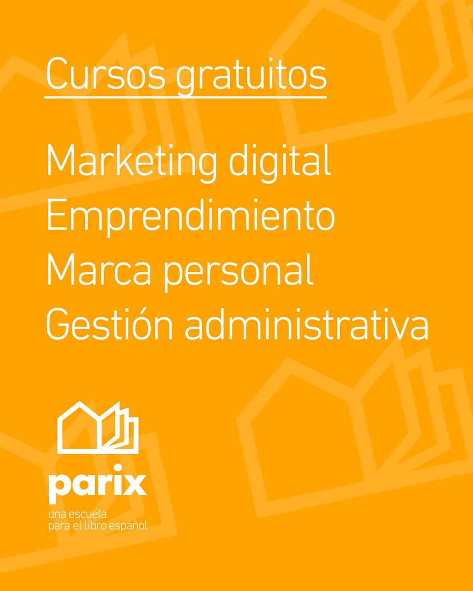 lecturalab's tweet image. ¡Último día para matricularte en los cursos gratuitos de #PARIX de este mes!
 
Con los mejores profesionales del sector y certificación académica oficial.

#SectorLibro #MarketingDigital #gestión @fundacionGSR 

¡No pierdas esta oportunidad! Apúntate ya en parix.es