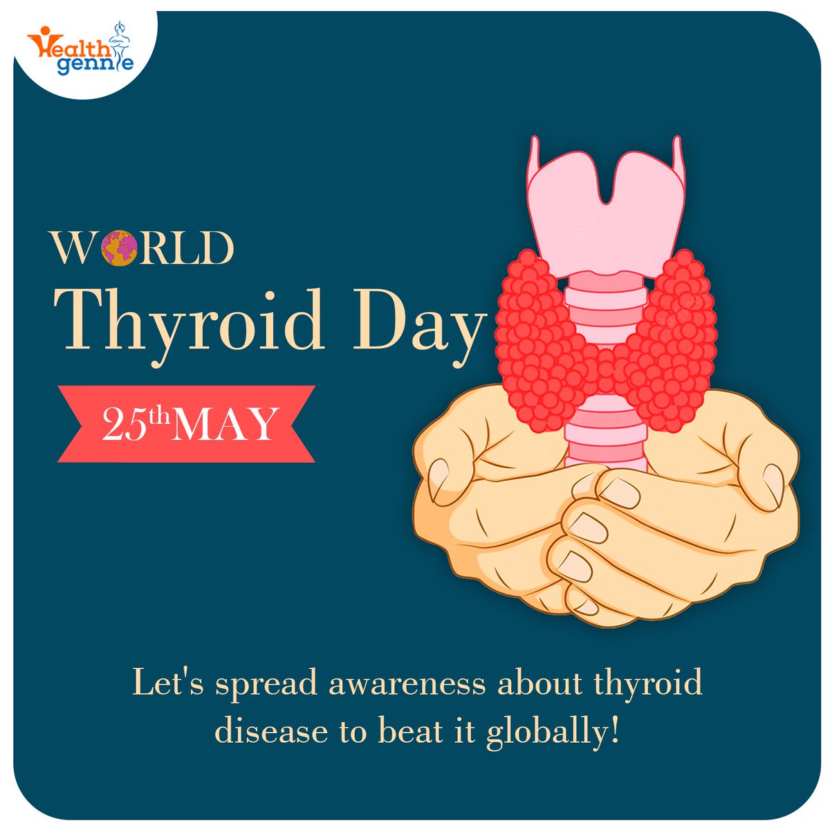 World thyroid day is dedicated to support people suffering from thyroid disease.

#thyroid #thyroidproblems #worldthyroidday #diseaseprevention