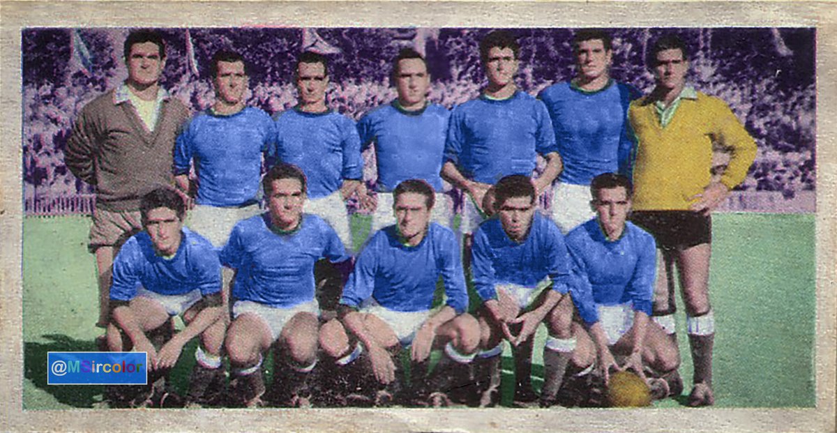 MSircolor's tweet image. Cromos del #CDSanFernando Parece de la temp 60-61 2ªDiv partido inagural de la temp en #Vallejo contra el @LevanteUD  11-9-60 #Puche #NicoPeriñán #Jiménez #Lolín #Echarri #Petralanda #Echezarreta;;#Pepín #Carballines #Elorriaga #León y #LuisPeriñán