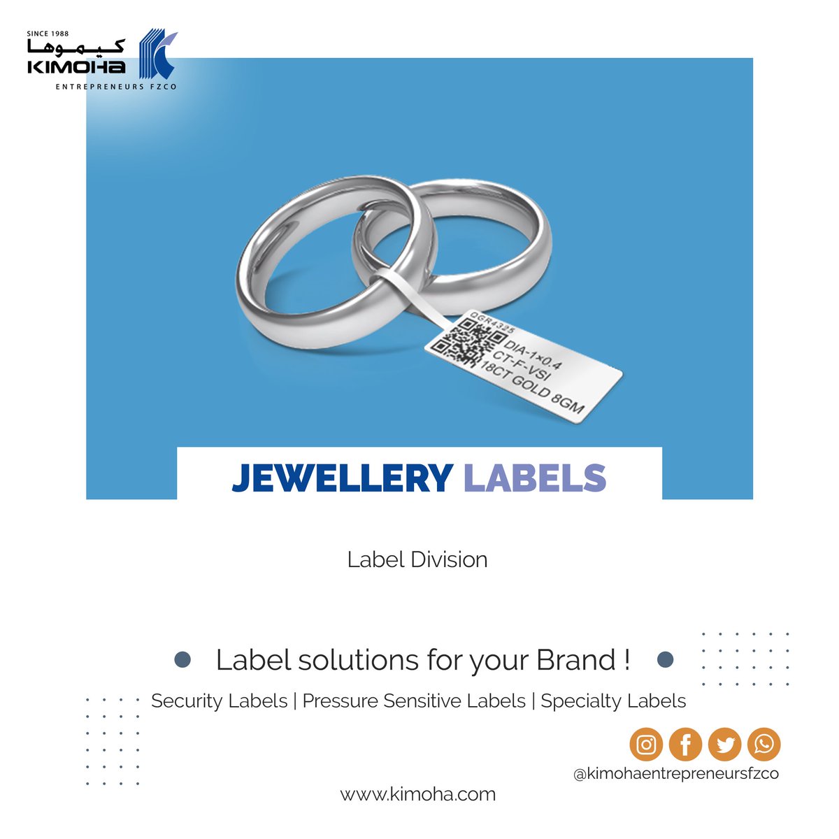 JEWELLERY LABELS 
kimoha.com
#retail #retaillabels  #pressurelabels  #printingservices #printing #printingsolutions #packagingsolutions #packaging #packagingindustry #wrapping #digitalprinting #flexoprinting #uae #shrinksleeves #labelprinting #jewellery  #rings