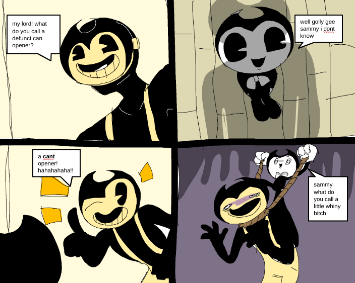 very punny #bendy #bendyandtheinkmachine #batim #sammylawrence