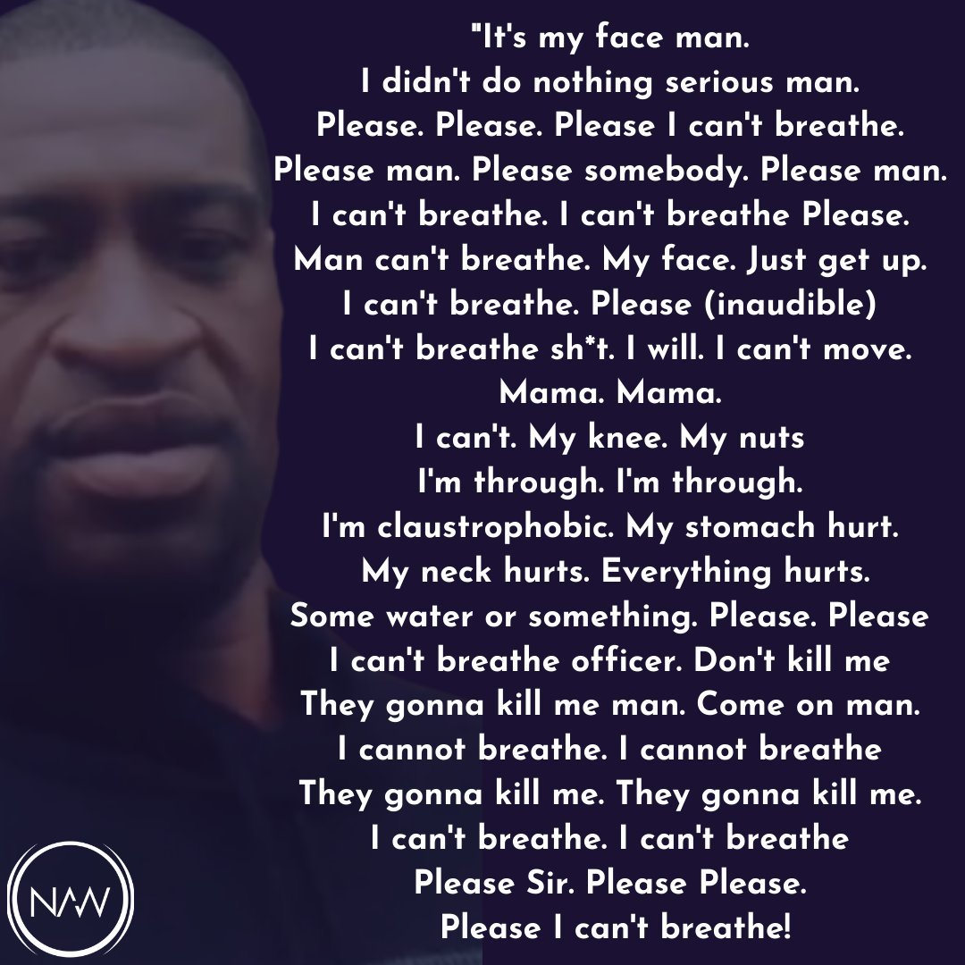 _WhoCares_84's tweet image. 3 Years ago today George Floyd was murdered by the police, these are his last words! #ACAB #FCKCOPS #GeorgeFloyd #NoJusticeNoPeace #FuckCops #BLM #BlackLivesMatter #Minneapolis #NeverForget #DefundThePolice #PoliceBrutality #LastWords