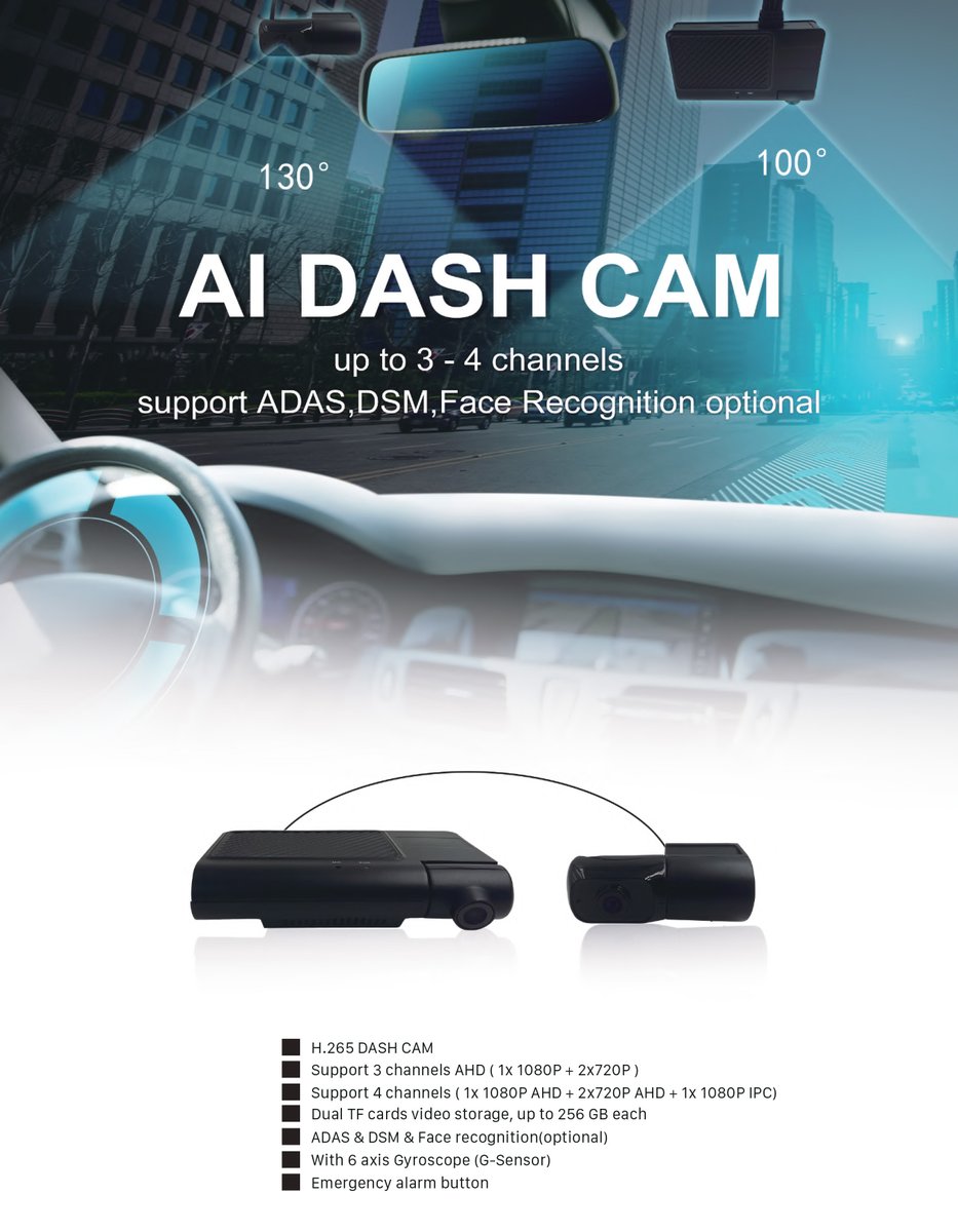 icarvisions's tweet image. AI Dash Cam - Powerful and Easy-installed
JI7A: support up to 3 channels of recording, mighty in features - AI (ADAS, DSM), dual TF card (512 GB each), suitable for online car-hailing, taxis, private cars, etc.
Visit: bit.ly/3tdMkGs
#DashCam #carsafety #taxisafety