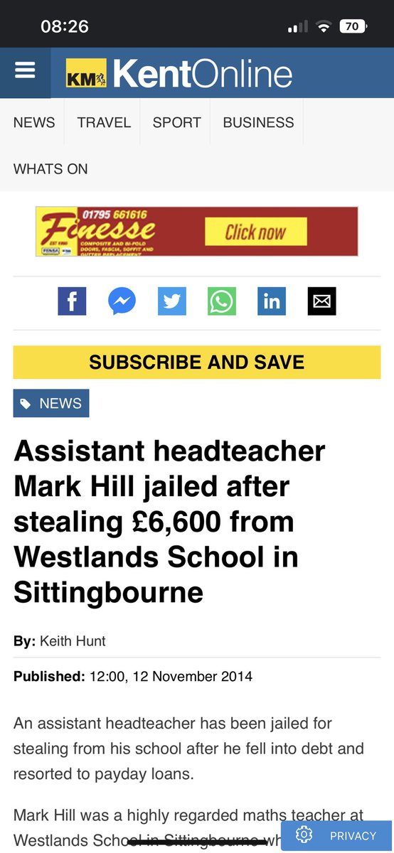 wxbstxrr's tweet photo. pretty sure one of the Art Teachers was a nonce as well after he mysteriously got sacked after accusations came out about it but couldn’t find a report or anything https://t.co/GDplVEhgqv