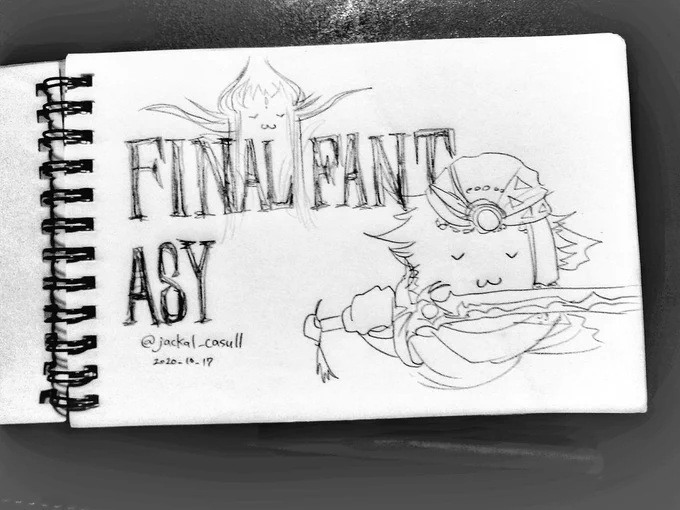 #みなさん3年前の今頃はどんな絵描いてましたか うるせ〜〜〜知らね〜〜〜FINAL FANT ASY