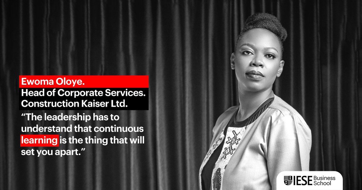 iesebschool's tweet photo. This #AfricaDay2023 🌍, discover how to create shared value with Ewoma Oloye from @Const_kaiser, Nigeria. Its Foundation has a social mission: empower thousands across Africa with soft skills and help companies become #LearningOrganizations.

🔗 https://t.co/dvxQVMgSGE https://t.co/l3Zv1iTRsu