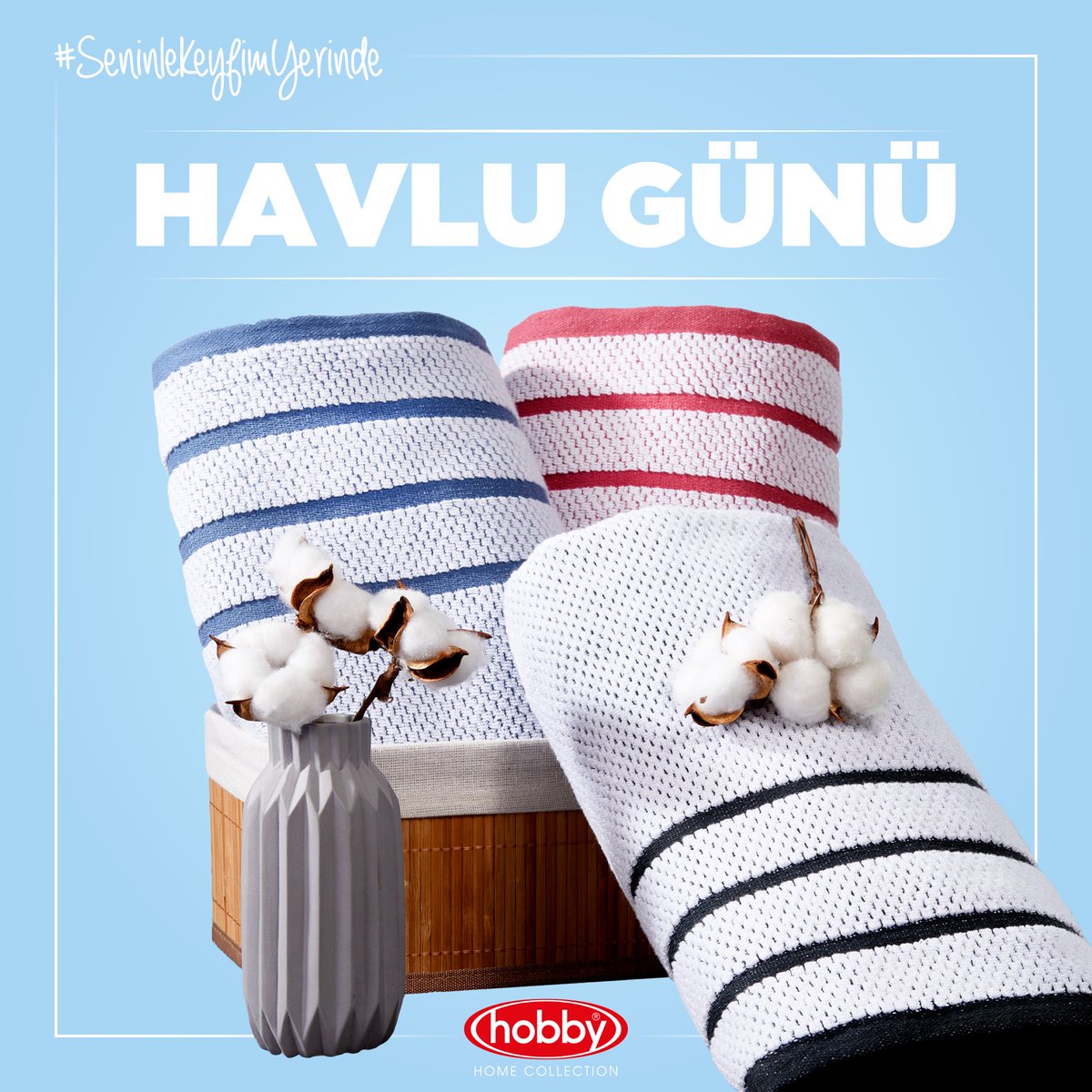 Panik yok, ayda 2,5 milyon adet havlu üretimi ile Avrupa’nın en büyük üreticisi olmaya devam ediyoruz! 👍

Dünya Havlu Günü Kutlu Olsun!

#SeninleKeyfimYerinde #HobbyHomeCollection #dünyahavlugünü #havlugünü #havlu #havluserisi #mutfakhavlusu #misafirhavlusu #hamamtakımı #hobby