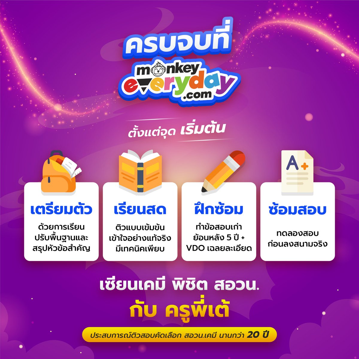 sianjormonkey's tweet photo. 🚩ขอท้า!! ร่วมแก้โจทย์สุดหิน แห่งวิชา #เคมี ครั้งที่ 3 ไปกับเทพเคมีสุดโหด 'ครูพี่เต้' สุดยอดเทพแห่งเคมี ด้วยประสบการณ์สอน ในวงการติวเตอร์ระดับเซียนกว่า 20 ปี

#สอวน #MonkeyEverydayTH https://t.co/UogoLN9WZg