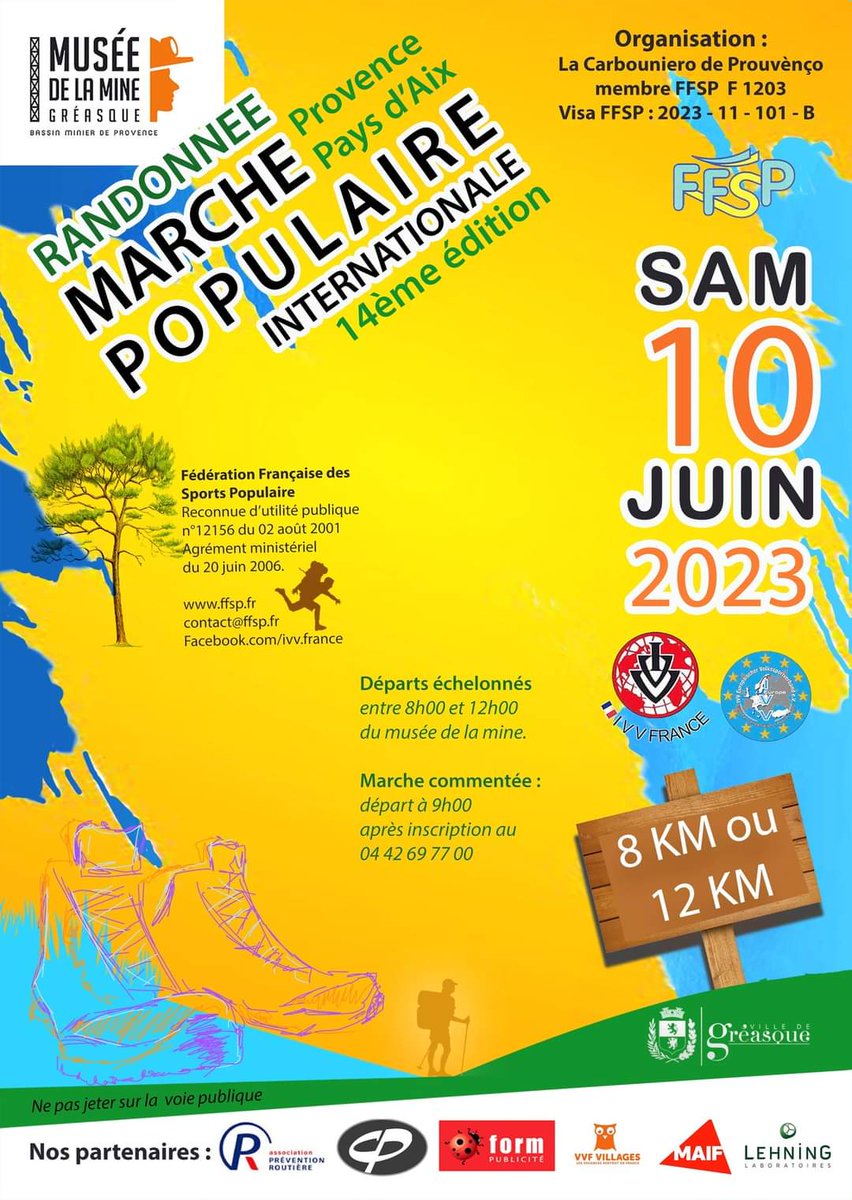 Samedi 10 juin marche populaire avec une randonnée commentée à 09h sur inscriptions au  04 42 69 77 00
#marchepopulaire #randonnée #greasque  #museedelamine #myprovence #patrimoineculturel #patrimoinenaturel #visitecommentée #regionsud #regionpaca #histoire #vestigesminiers