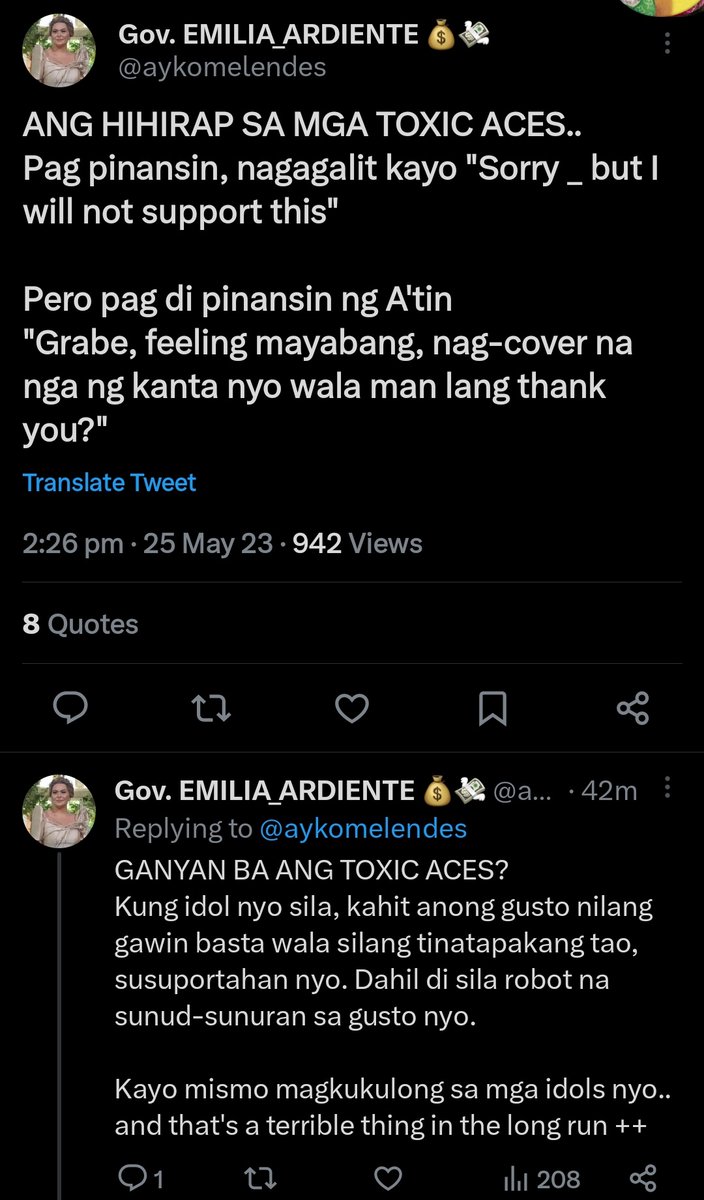 InshangBabyBlue's tweet image. I wont give you that clout by reqouting your dumbass twt. The way you gaslighted and cursed our fandom is evident that YOUR fandom is much worst. It reaks superiority complex and arrogance. We wont deal with that shit kahit mangisay ka pa sa galit sa harapan namin.