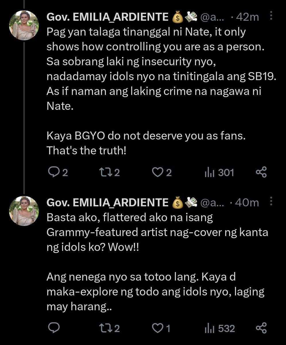 InshangBabyBlue's tweet image. I wont give you that clout by reqouting your dumbass twt. The way you gaslighted and cursed our fandom is evident that YOUR fandom is much worst. It reaks superiority complex and arrogance. We wont deal with that shit kahit mangisay ka pa sa galit sa harapan namin.