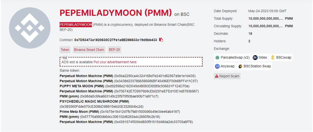 JustinJennie2's tweet photo. 📷ALERT - NEW LAUNCH GEM📷
 
 @PEPEMILAIDYMOON fair-launched last night
 
 This will 10x FAST!
 
 📷0% Tx Fees
 📷Doxxed Devs
 📷Low Mcap
 📷Huge Marketing Plan
 📷Global Utility
 
 0x7d53473a1820630c27fe1a8ed86633c19d5bb433

#LAUNCH #cryptocurrency #PEPEMILAIDYMOON #global https://t.co/u1vX12VrOO
