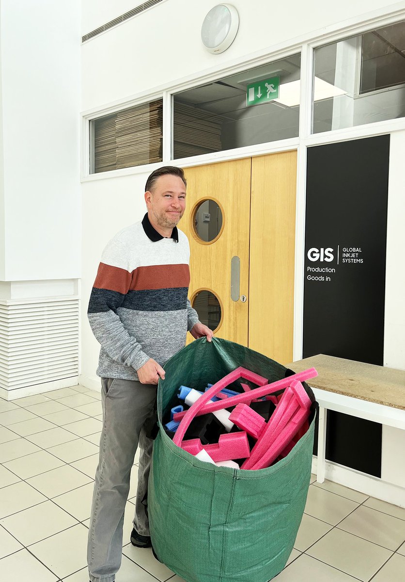 A further GIS #sustainability initiative to reduce waste through optimised packaging-our Production team have agreed to use another bin for waste pink/white foam packaging and get it returned back to supplier <a href="/Macfarlane/">Bex MacFarlane 🐀</a> Packaging for recycling.

#supplychain #team #nanodimension