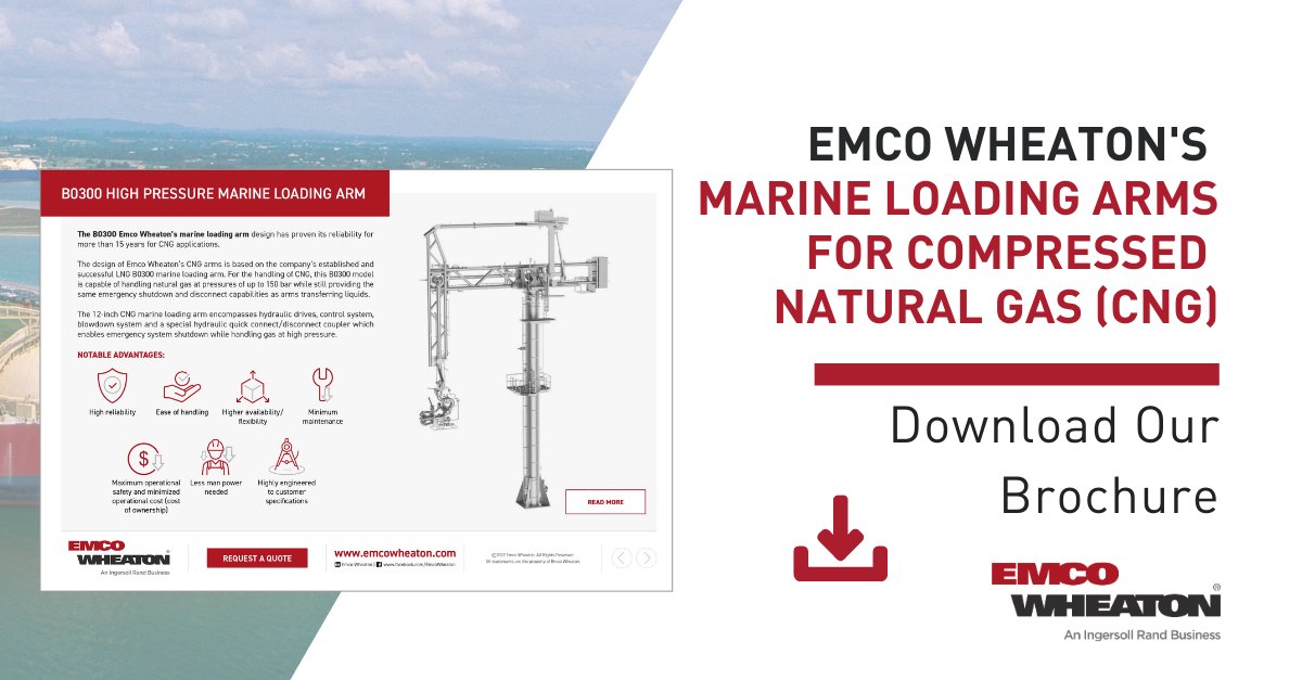 EmcoWheaton's tweet image. lnkd.in/dFgZcZDE Did you hear about Emco Wheaton Marine Loading Arms used for CNG applications?
Download our FREE Brochure and discover much more! #CNG #MarineLoadingArms #EmcoWheaton #Brochure