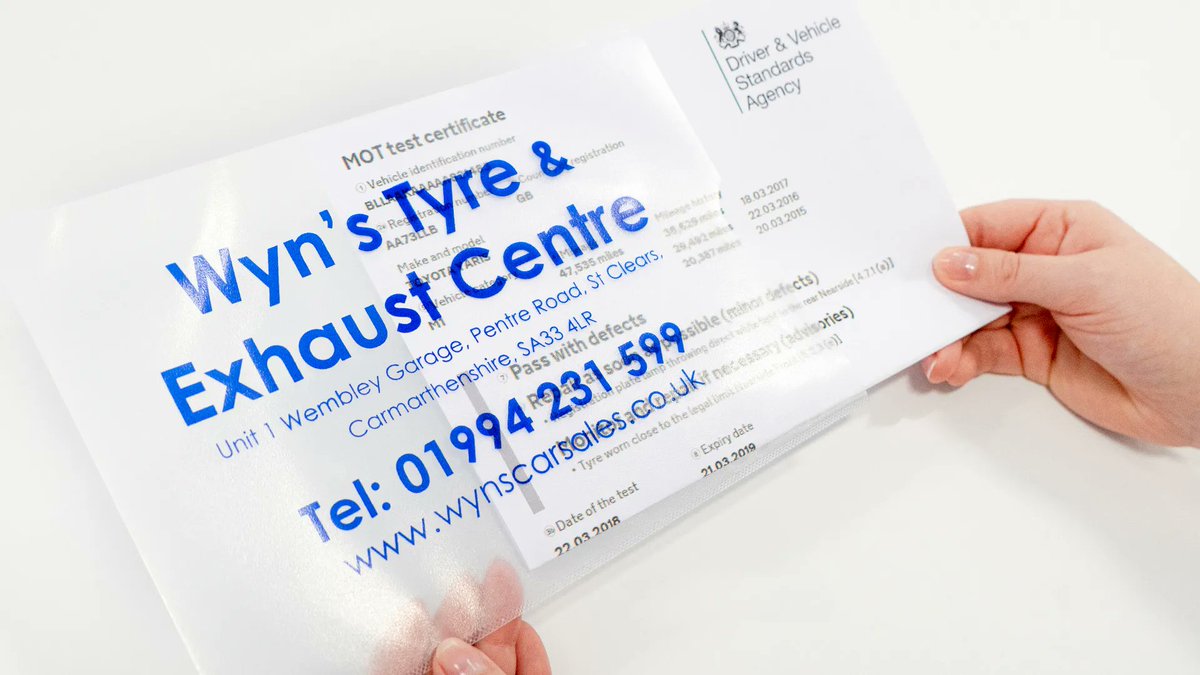 sov_print's tweet image. PVC MOT sleeves are great for keeping important paperwork safe and secure.

Available in both A4 and A5 sizes, these wallets are customised to your requirements and can be printed with your company information and logo.

Order here: buff.ly/43ssGpH #sovprint #motortrade