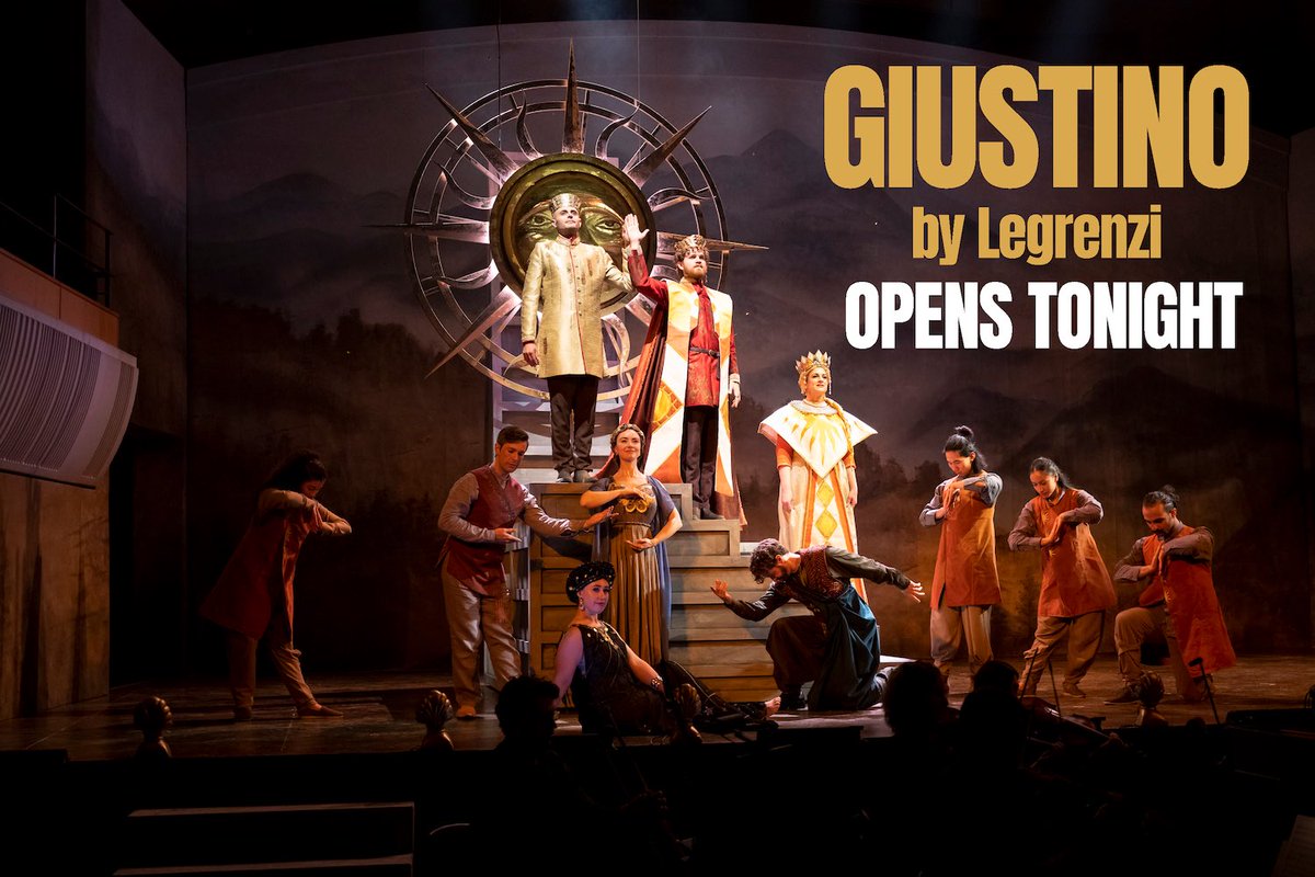 GIUSTINO by Legrenzi opens tonight at @CityRecitalHall 

Toi toi toi the wonderful cast, creatives, Orchestra of the Antipodes, and all those working back of stage. 

Let the adventure begin!
See you on stage! 

#pinchgut2023 #opera #baroque #classicalmusic #theatre #iloveopera