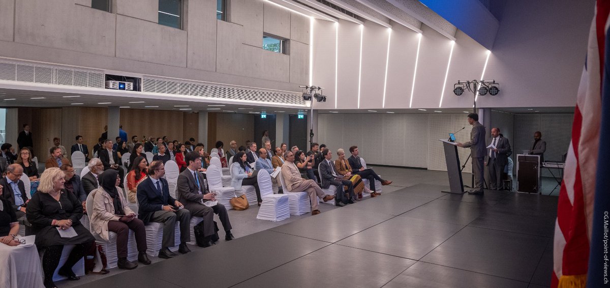 mansukhmandviya's tweet photo. Addressed side event "TB QUAD+ Together we Fight against TB" in Geneva.

Highlighted various initiatives of 🇮🇳 to eliminate TB by 2025.

Also, called for exploring patient-centred &amp; innovative approaches for TB prevention, diagnosis, &amp; treatment to end TB globally by 2030. https://t.co/TPROacRSOV