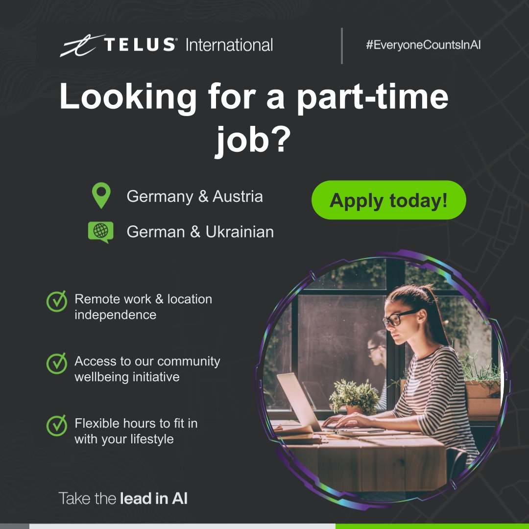 AICommunitybyTI's tweet image. ⚠️Are you looking for a part-time remote job in Germany or Austria? Then look no further, we have new exciting projects for you: discover them in the comments of this post ⬇️⬇️

#newjob #AIForTheFuture