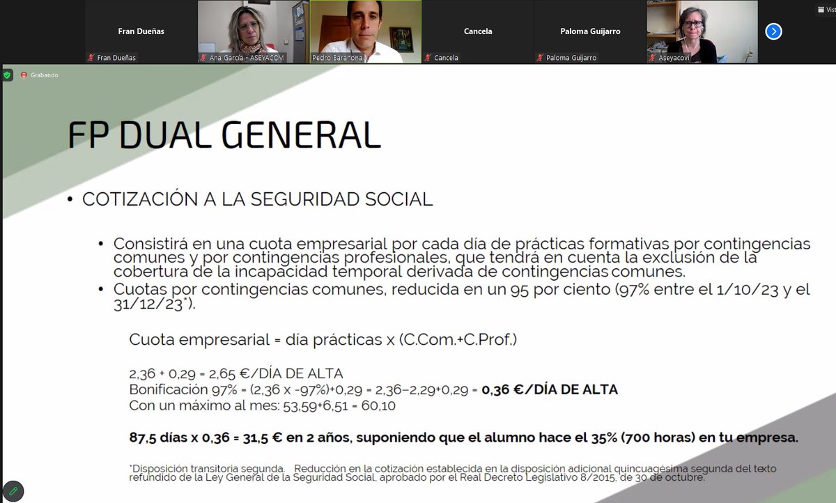 efasclm's tweet photo. EMPRESARIOS: ¿Preocupados por las cotizaciones de vuestros alumnos en prácticas?
Vamos a tranquilizarnos: 
-1 día=0,36€
-15 días=4€
-700 horas(máximo de horas de prácticas para un alumno)=unos 31€
¿Por mejorar el tejido productivo de nuestro país? Se aceptan opiniones👇
#LeyFP https://t.co/ijnN1ewnAJ