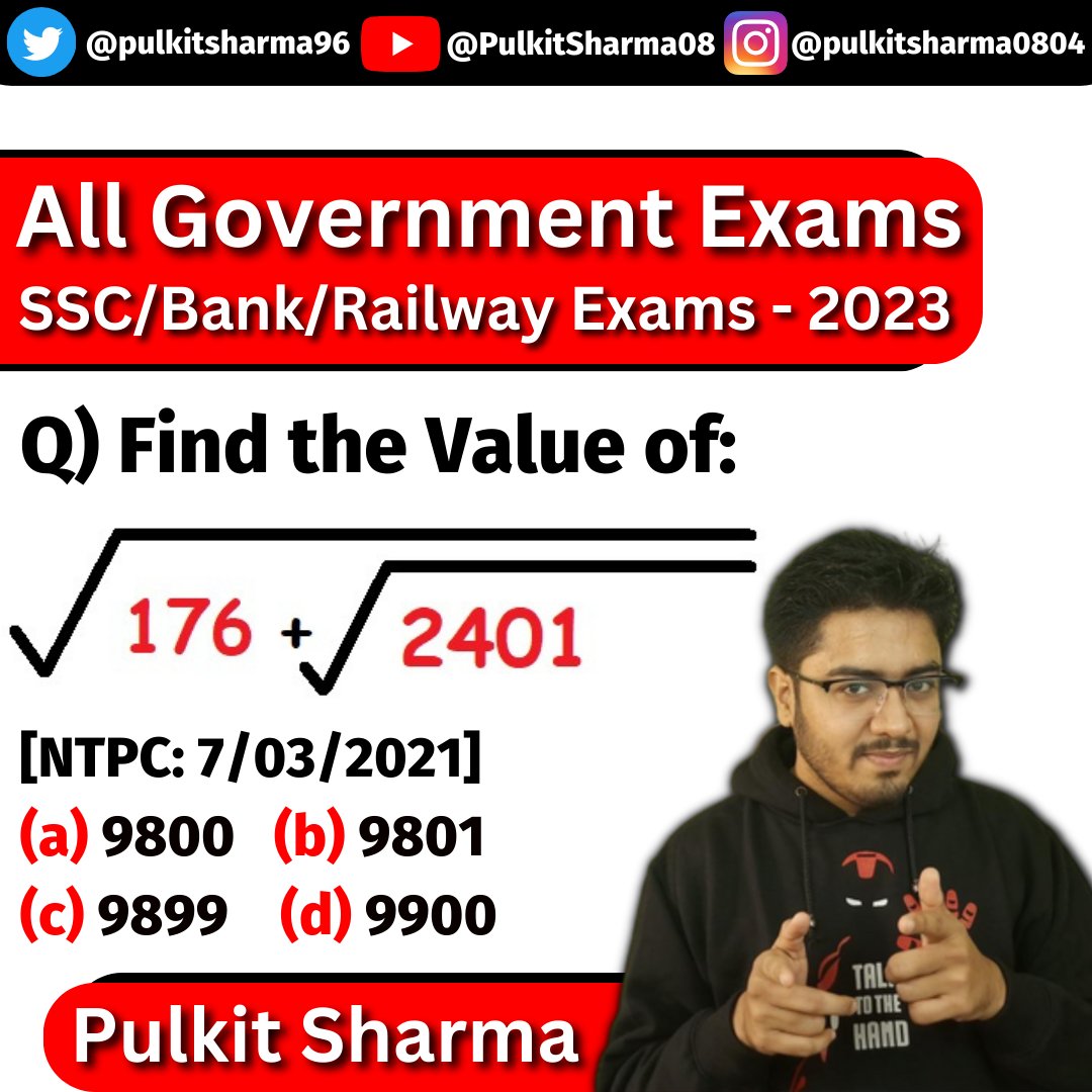 ✅Railway NTPC: 7/03/2021✅
Previous Year Question😎💯
ये Simplification का सवाल हर साल आते हैं?
#SSC #Railways #RRBNTPC #SSC_CGL_1_JAN #SSC_CGL_AGE_RECKONING_1_JAN #ssccgl2022finalresultout