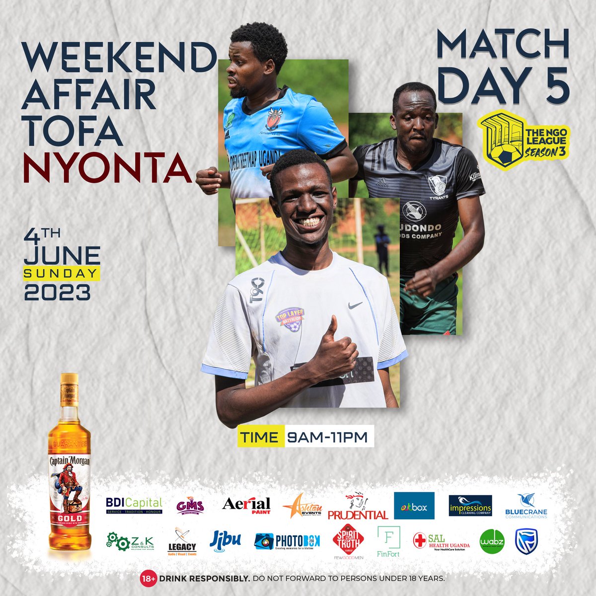 thengoleague's tweet photo. The last four match days have been mind blowing; the football has been intense and the after party nothing short of spectacular. What do you look forward to the most as Match Day 5 approaches?
It’s a #WeekendAffair #TofaNyonta
#TNLSn3 https://t.co/tNpIy2OzNT