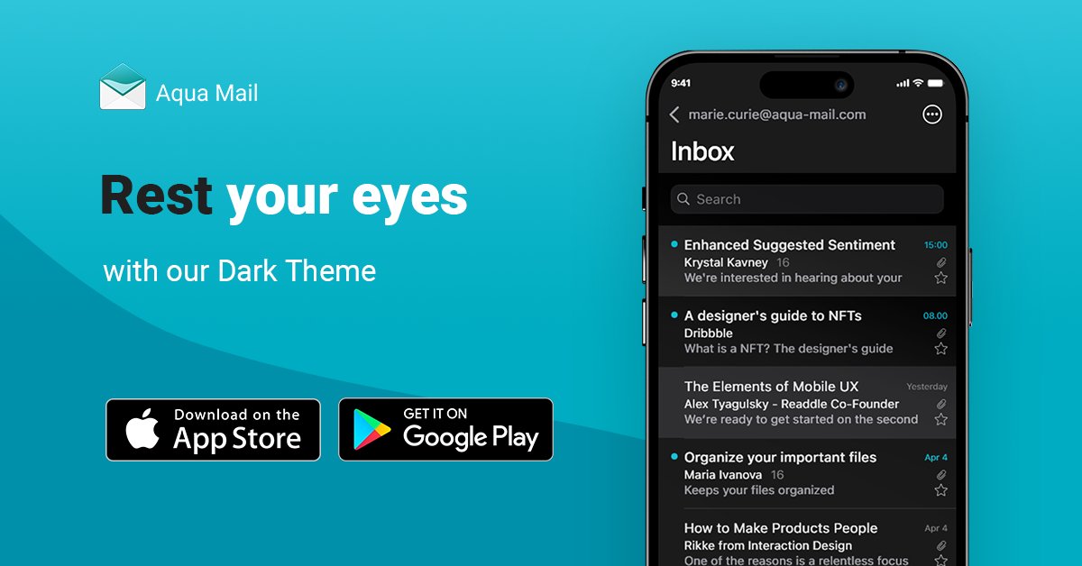 Aqua Mail tweet media