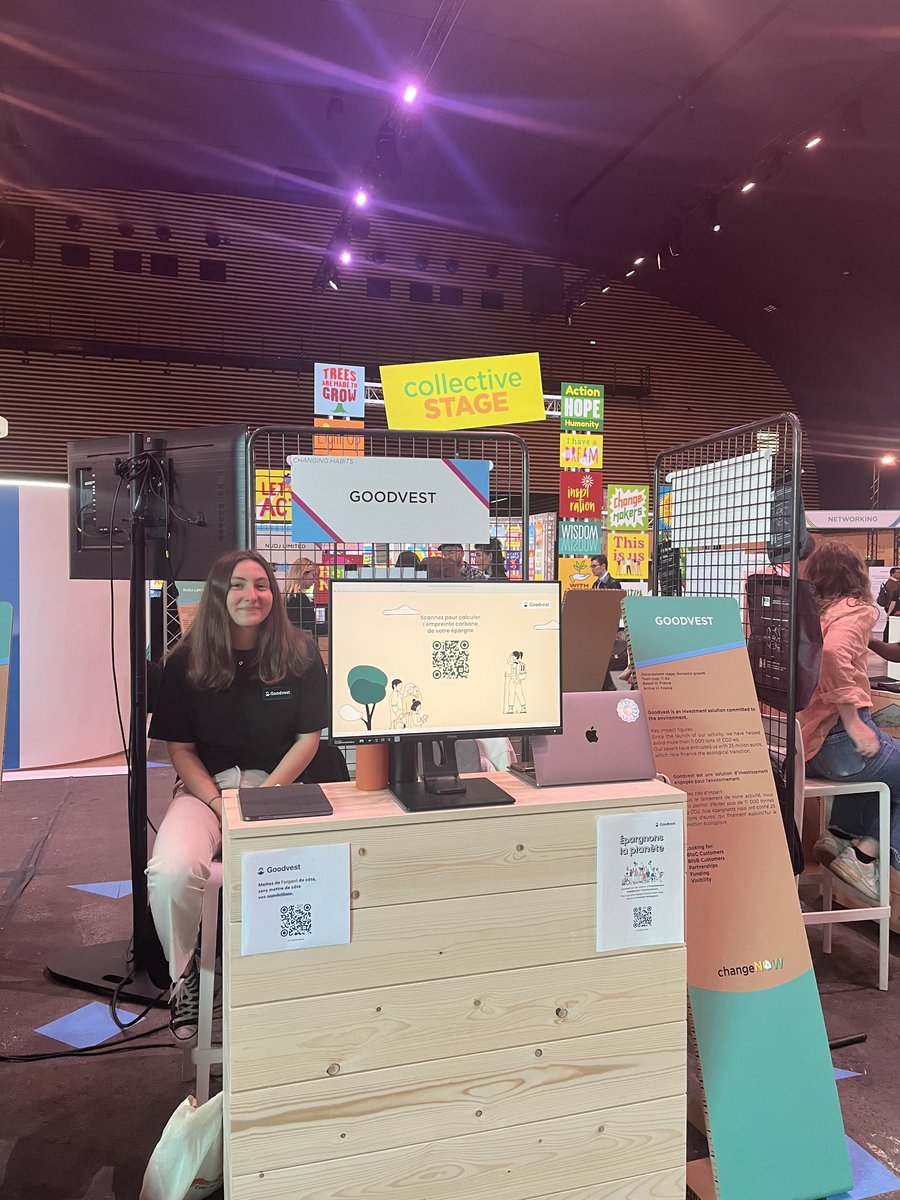 L'équipe Goodvest est bien arrivée au salon
@ChangeNOW_world🤩 On vous attend nombreux sur notre stand 25 au 27 mai au Grand Palais Ephémère - Paris 💚
