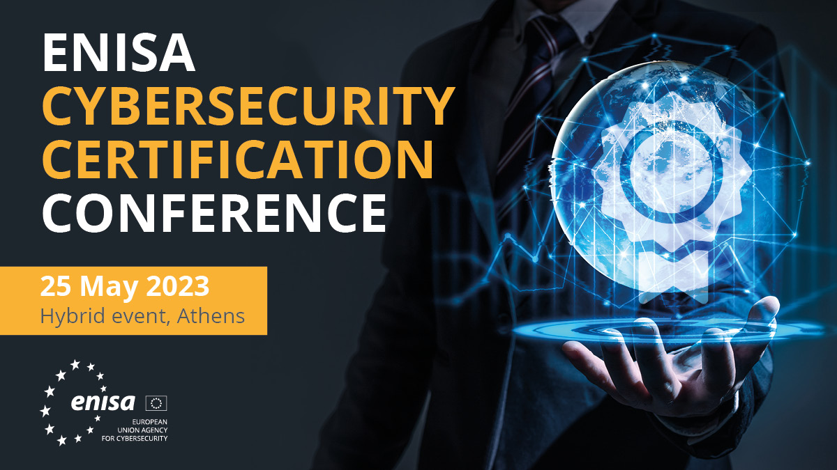 📢Today is the day! #ENISA's 2023 Cybersecurity Certification Conference is now live.

The community gathers to discuss the opportunities, challenges, and outcomes of EU Cybersecurity Certification.

Follow #EUCyberCertification for updates &amp; join online 👉europa.eu/!hcTbpW