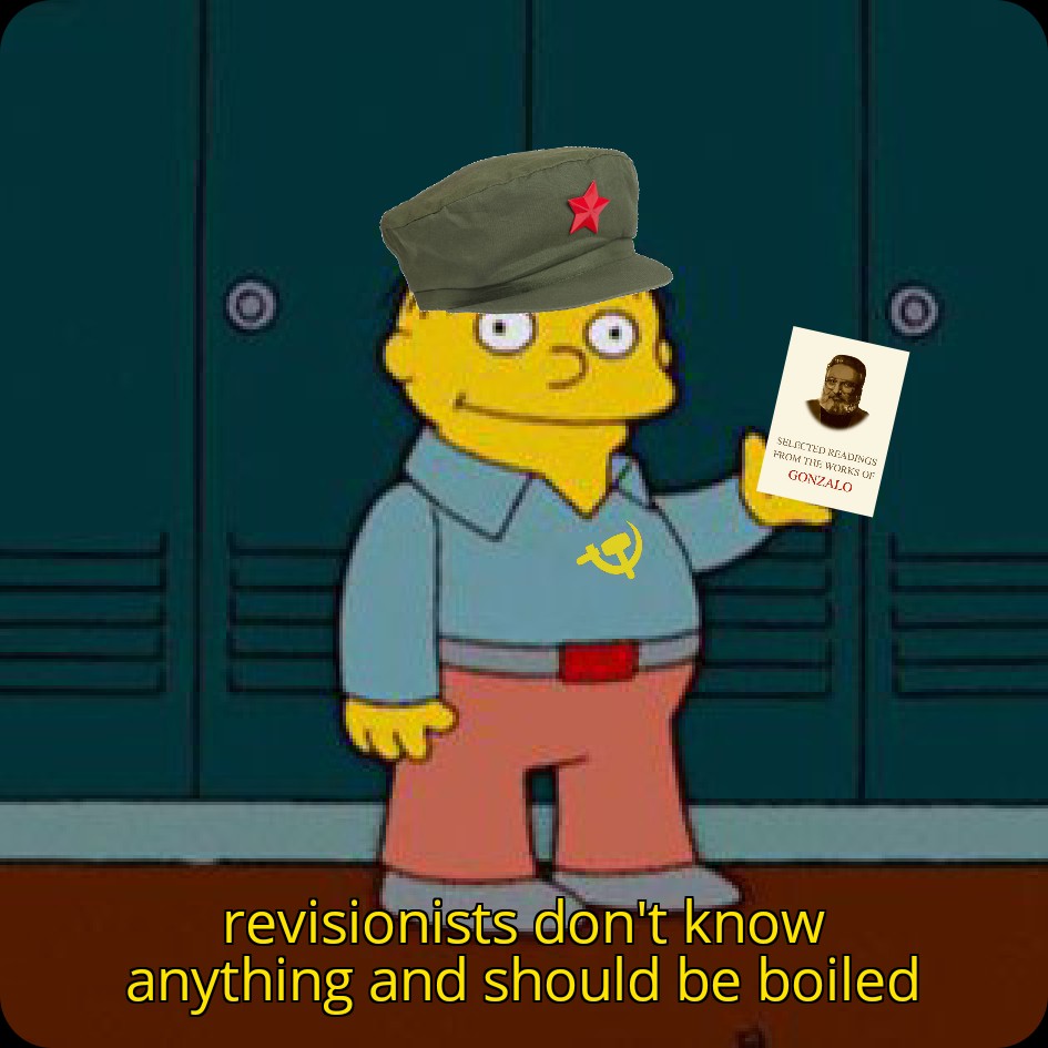 Twitter Maoists when they
aNtI rEvIsIoNiSm