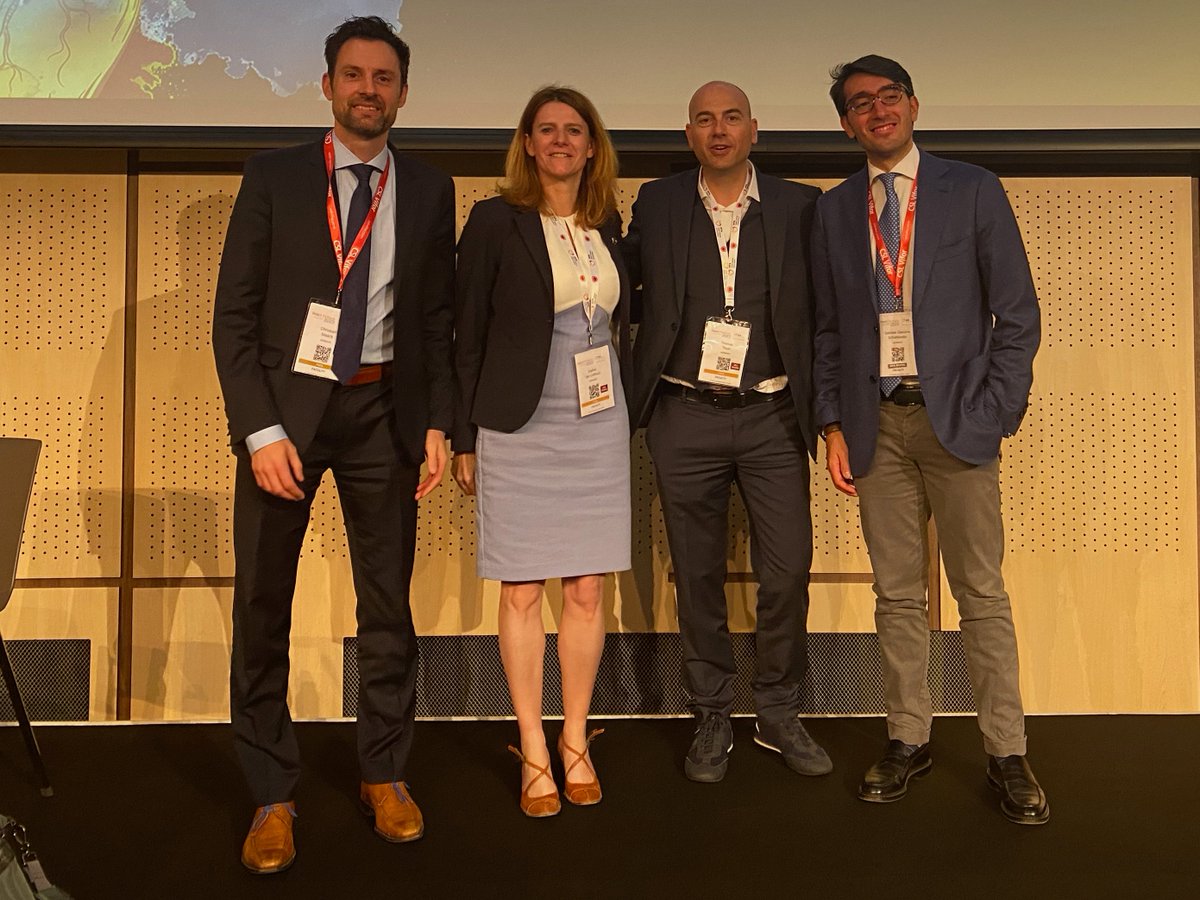Strong presence of our #CRC1470 on #HFpEF at the #HFA! Looking forward to seeing you there! From left to right: Christoph Maack (advisory board), Thomas Thum, Sophie Van Linthout, Gabriele Schiattarella. #Berlin #CRC1470