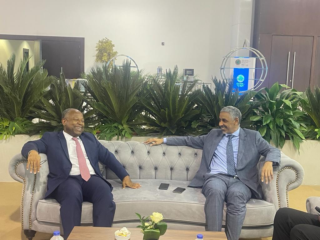 badeabank's tweet image. In the margin of
#AfDBAM2023 Director General Dr Sidi Ould Tah discussed with  @Africa50Infra CEO Alain Ebobissé about various co-financing opportunities. #BADEA2030