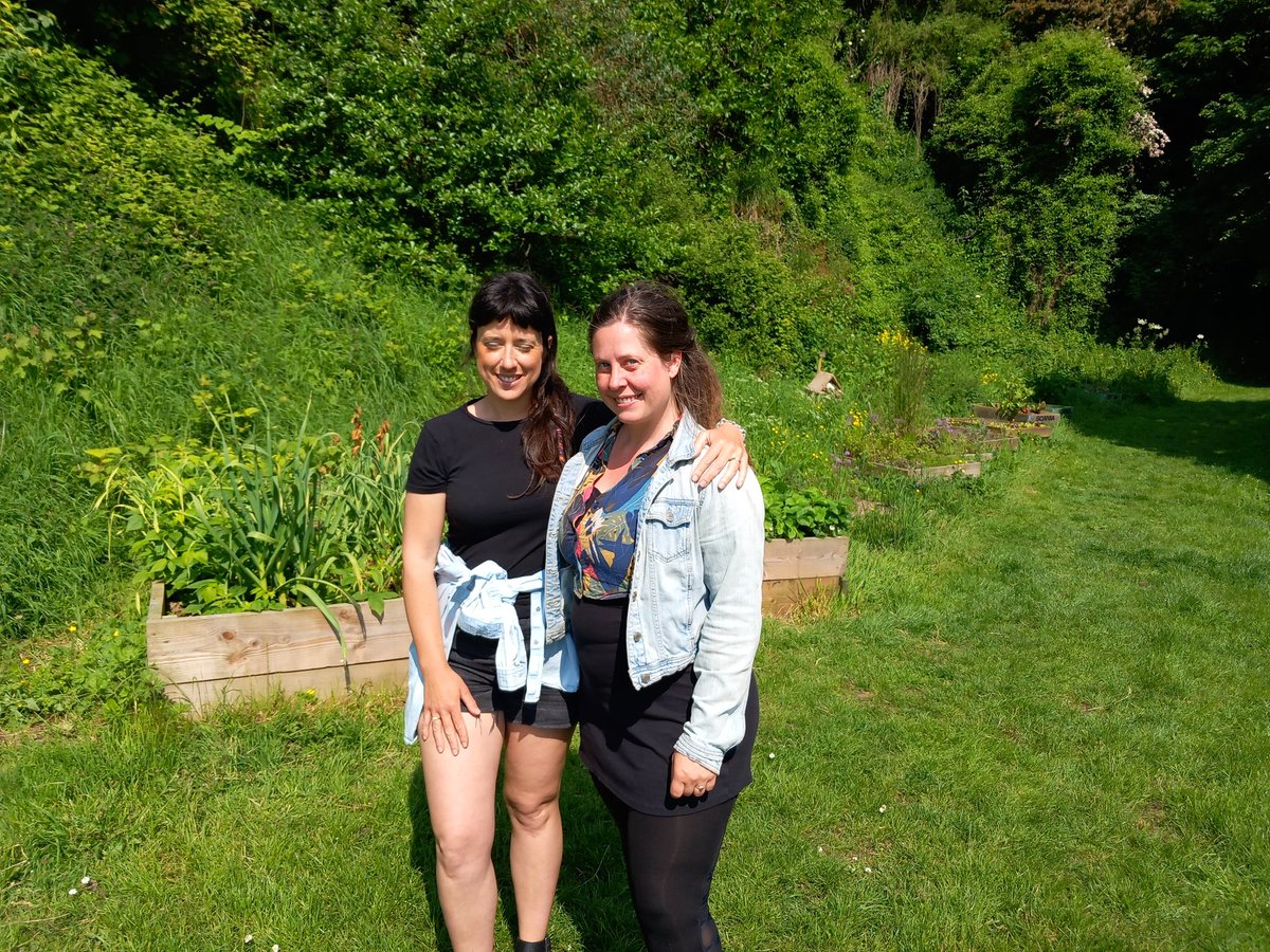 missionCAN2030's tweet photo. #stlukescommunitygarden volunteers Carla and Amy full of ideas, energy for their proposal to #communityclimatefund. Can't wait to see all the ideas presented for this @corkcitycouncil fund. Deadline June 16th https://t.co/uQPVxyhKGM @greenspacescork https://t.co/N3EFxlT6CB
