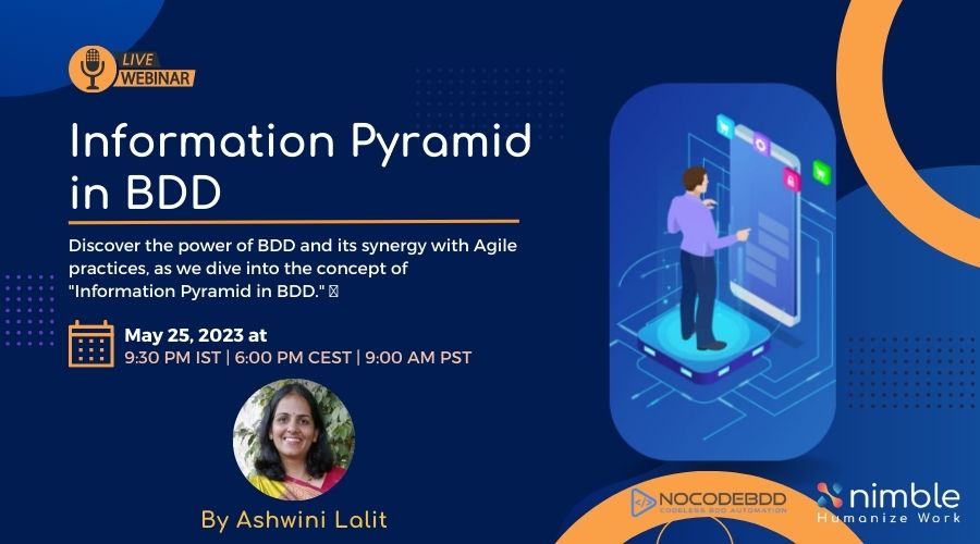nimbleworkinc's tweet image. 📢 Don&apos;t miss out on an exciting webinar with Ashwini Lalit on Behavior Driven Development (BDD)! Join us to uncover the secrets of efficient collaboration and high-quality software delivery. 🌟 Register now: ow.ly/PZEJ50Owf3I

#HumanizeWork #BehaviorDrivenDevelopment