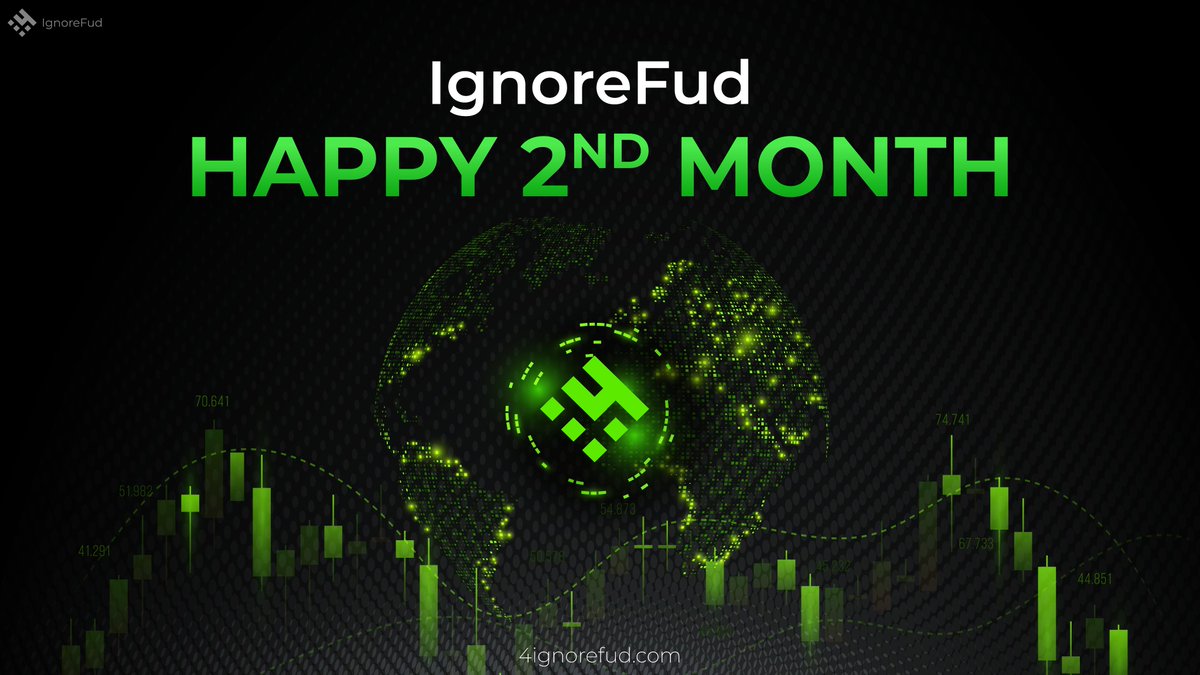 Let's #IgnoreFud and Keep Building 😎💚

It's only been two months, yet it feels like we've been together 4ever! That's how it feels when you're happy with your people!

Thank you for buidling milestones with us! Happy 2nd Month #IgnoreFudArmy

🎉To Celebrate we are giving away