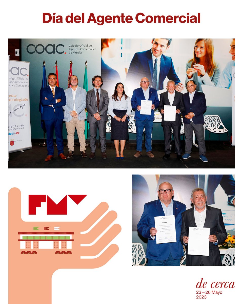 🤝 La FMY celebra su alianza estratégica con los agentes comerciales. 

El Día del Agente Comercial se celebra desde los años 70 en cada nueva edición para reconocer su trayectoria profesional y el papel clave de sus colegios oficiales.