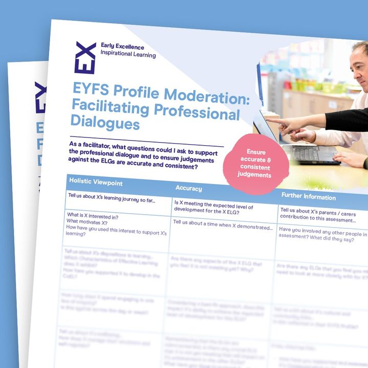 EarlyExcellence's tweet photo. Are you in the midst of making assessment judgements for the EYFS Profile? We've got you covered with our free asset designed to facilitate moderation discussions with your colleagues.
Download it now and simplify your assessment process: https://t.co/Db0MK4YPEs
#EYFSProfile https://t.co/c7bHJ12yUH