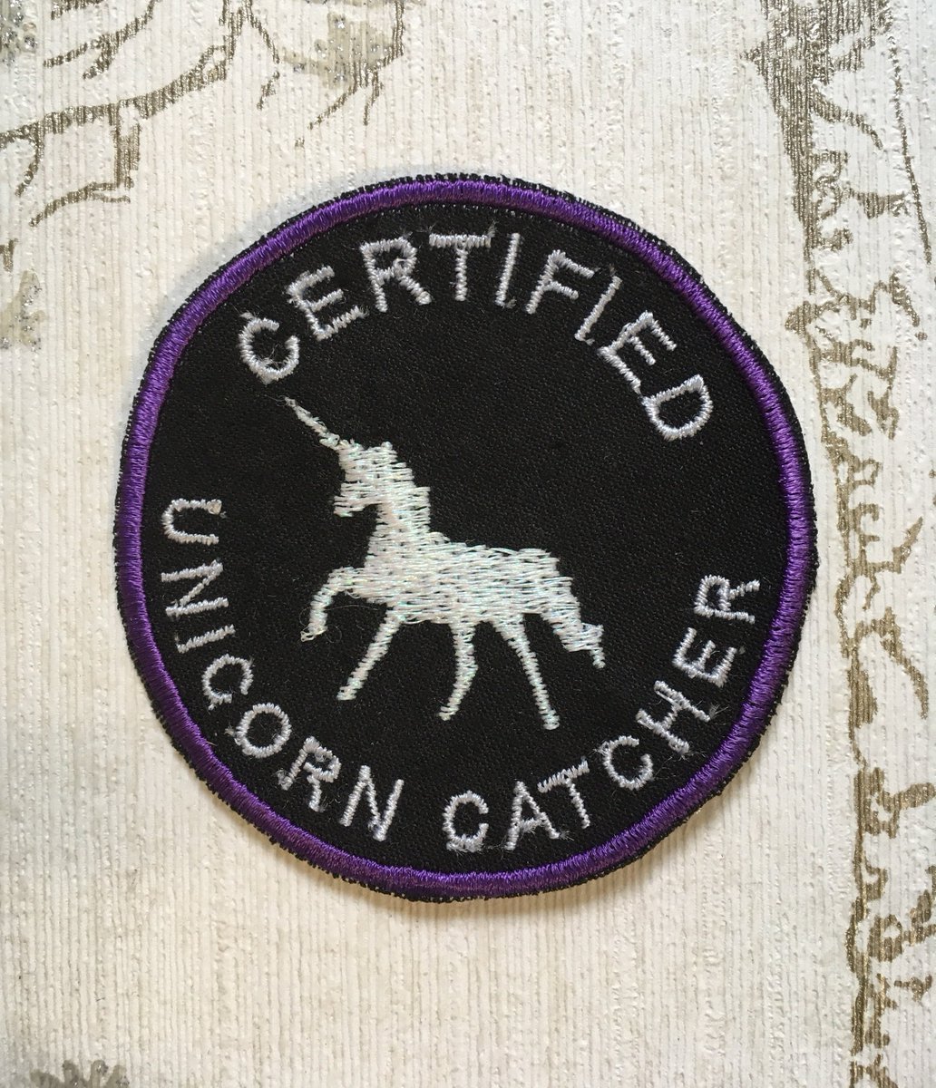 thecuriohamster's tweet photo. Thanks for the kind words! ★★★★★ "Beautiful patch, arrived quickly 😁 thank you so much!" LarkaWhiteWolf https://t.co/sQGJpxYfWz #etsy #Unicorn #irononpatch #meritpatch #embroidery #cryptids #whimsy #cryptidcore https://t.co/7agN9rSzj4