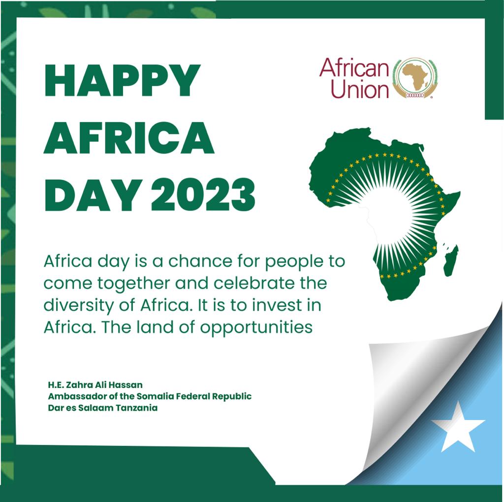 Happy Africa Day!!
#60YEARS
#OAU #AU
#1963#2023
AU's theme - Accelarating the implementation of the African Continental Free Trade Area bringing greater prosperity to the region.
#AfricaDayTZ
#ADGTZ