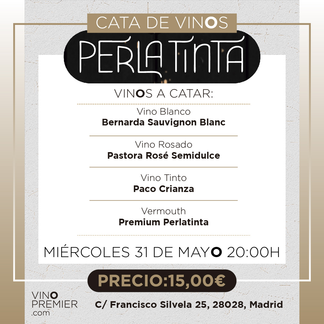 mailchi.mp/vinopremier/pe… 🍷🗓️ ¡Reserva la fecha! Te invitamos a una cata de vinos inolvidable con Perlatinta en Vinopremier Silvela el 31 de mayo. Únete a nosotros mientras exploramos los sabores y aromas de esta prestigiosa bodega. 🍇✨