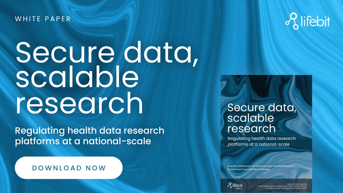 lifebitAI's tweet photo. INDUSTRY INSIGHTS - today we publish our latest whitepaper in collab with @EasternAHSN - on the challenges and opportunities of accreditation for #TREs/#SDEs in the UK’s #health #data ecosystem, with a recap of updates in health data #policy. https://t.co/HCJCOnOWIb https://t.co/LPLN0OtC8H