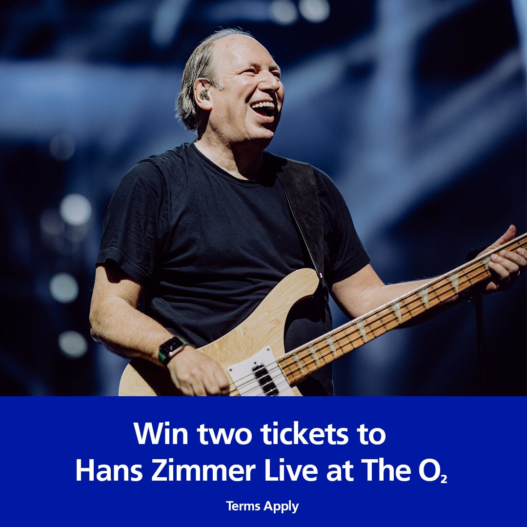O2's tweet photo. WIN 🎹 It’s Time! Win a pair of tickets to see @HansZimmer Live at @TheO2 and hear your favourite films brought to life. Retweet and tell us your favourite Hans Zimmer soundtrack for a chance to win.
Tickets for 15/06/23. Entries close 30/05/23. Social T&amp;Cs via link in bio. https://t.co/mORl1K6EwY