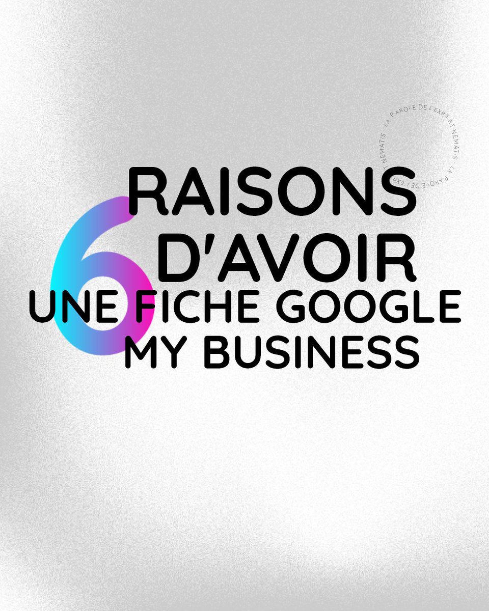 nematis's tweet photo. Si la présence de nos clients se fait autant remarquer, c'est aussi grâce à leur profil Google My Business. On vous donne 6 raisons de s'y mettre :

#Threads https://t.co/IAuRyDIn3c