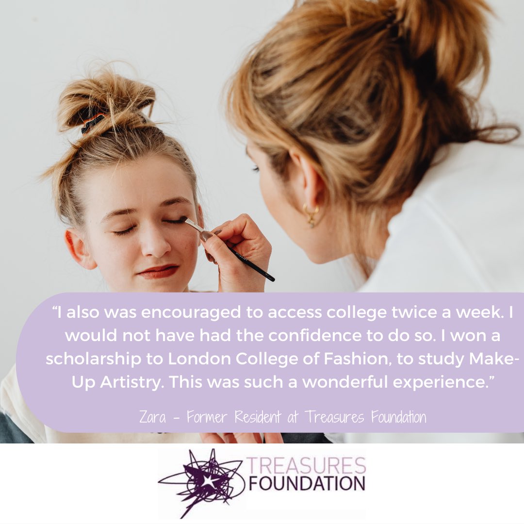 Treasures Foundation supports women, like Zara, to access the education and opportunities that they have missed out on due to their past trauma, neglect and abuse💜

#support #study #confidence #recovery