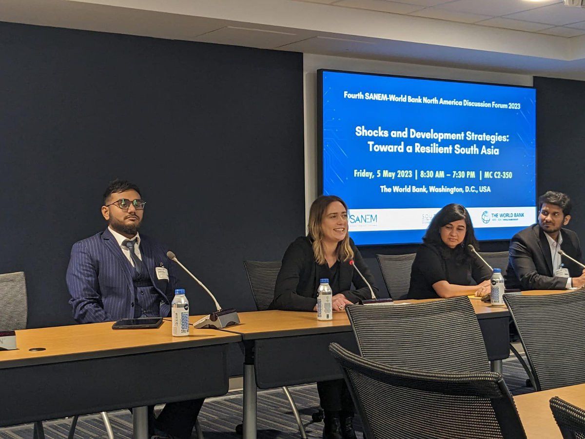 SANEM (@sanemnet) on Twitter photo Watch the paper presentations of Dr <a href="/AadityaDar/">Aaditya Dar (aadityadar.bsky.social)</a>, Mr <a href="/akarshik_b/">Akarshik Banerjee</a>, Dr <a href="/shtuts/">Shruti Sharma</a> and Dr <a href="/Arun_balachandr/">Arun Balachandran (@arunabc3.bsky.social)</a> at the 4th SANEM-Â World Bank North America Discussion Forum:
youtu.be/A2CJMMe_eVI
<a href="/SonaldeDesai/">Sonalde Desai</a> <a href="/SahayAbhilasha/">Abhilasha Sahay</a> <a href="/WorldBankSAsia/">World Bank South Asia</a>
#SNADF2023 #OneSouthAsia #EconTwitter Watch the paper presentations of Dr <a href="/AadityaDar/">Aaditya Dar (aadityadar.bsky.social)</a>, Mr <a href="/akarshik_b/">Akarshik Banerjee</a>, Dr <a href="/shtuts/">Shruti Sharma</a> and Dr <a href="/Arun_balachandr/">Arun Balachandran (@arunabc3.bsky.social)</a> at the 4th SANEM-Â World Bank North America Discussion Forum:
youtu.be/A2CJMMe_eVI
<a href="/SonaldeDesai/">Sonalde Desai</a> <a href="/SahayAbhilasha/">Abhilasha Sahay</a> <a href="/WorldBankSAsia/">World Bank South Asia</a>
#SNADF2023 #OneSouthAsia #EconTwitter