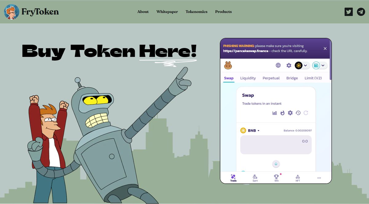 You will be able to buy $Fry token directly on Frytoken.io through the PCS embed! 👌💯

Shut up and get Ready to moon!! 🔥🚀